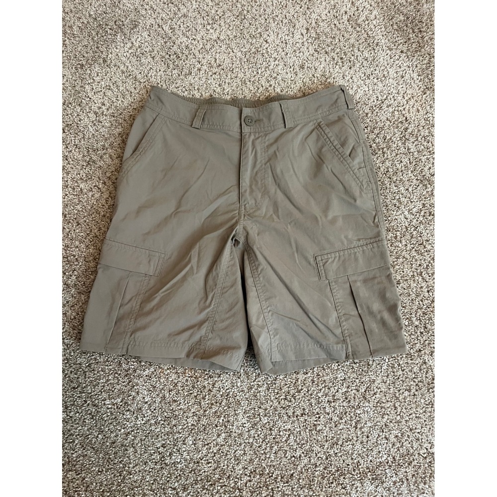 REI Co-op Mens Cargo Shorts 30 Khaki Tan Hiking Outdoor Stretch Lightweight Gorp